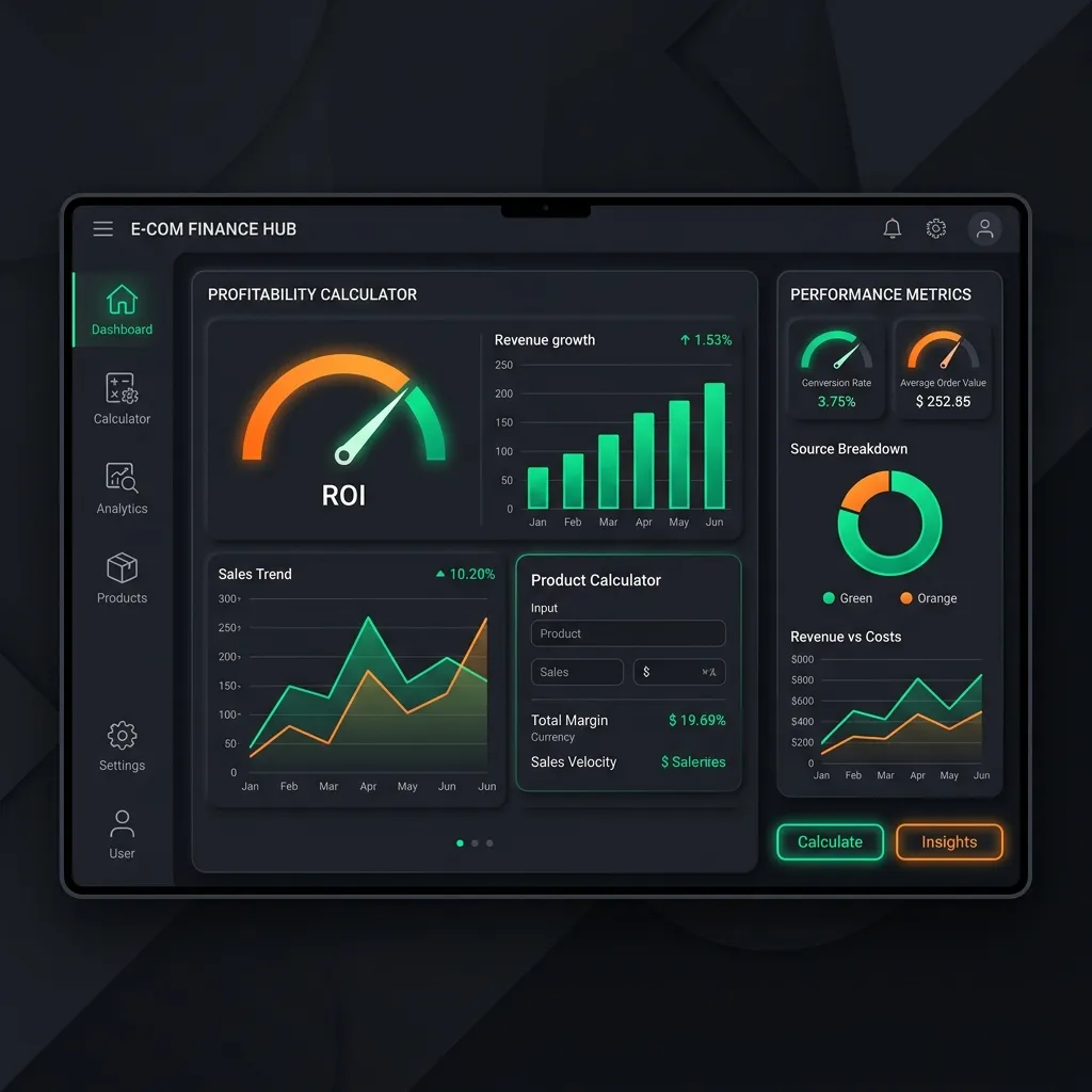 Free SEO Tools, Web Utilities & Online Calculators 1 ToolFix B2B e-commerce and financial calculator dashboard tools illustration