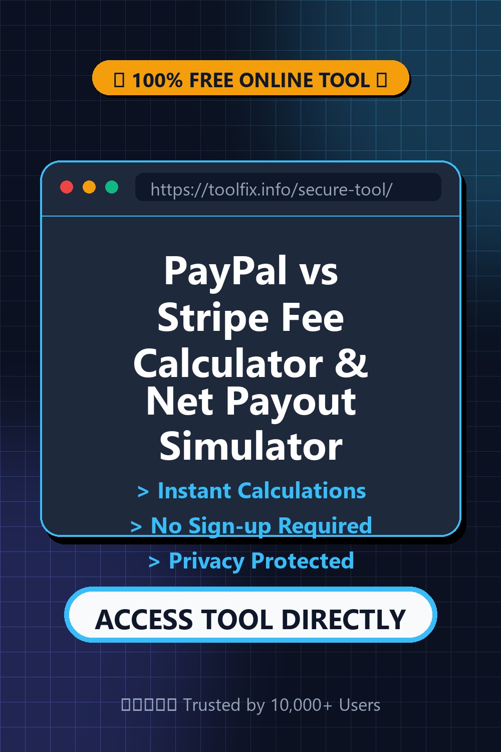 PayPal vs Stripe Fee Calculator & Net Payout Simulator (2026) 1 PayPal vs Stripe Fee Calculator & Net Payout Simulator Premium Tool